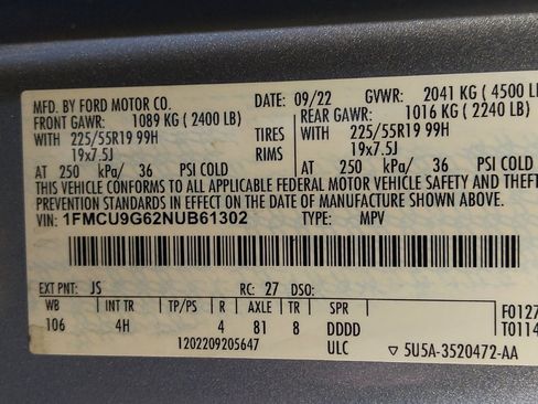 Used 2022 Ford Escape SE w/ SE Sport Appearance Package AWD/4WD image 33