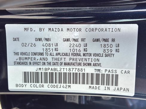 New 2026 MAZDA MAZDA3 s Sport FWD image 38