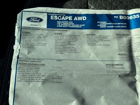 Certified 2023 Ford Escape Active image 35
