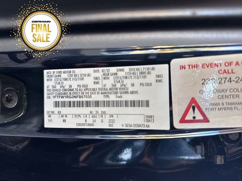 Used 2022 Ford F150 Raptor w/ Equipment Group 801A High image 20