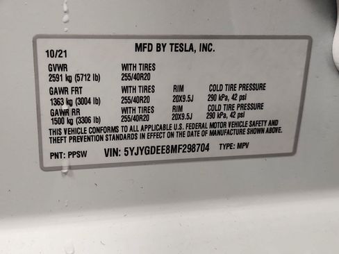 Used 2021 Tesla Model Y Long Range AWD/4WD image 33