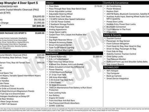 Used 2025 Jeep Wrangler Unlimited Sport AWD/4WD image 6