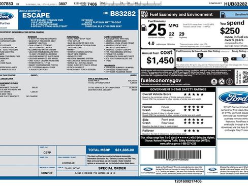 Used 2017 Ford Escape Titanium FWD image 2