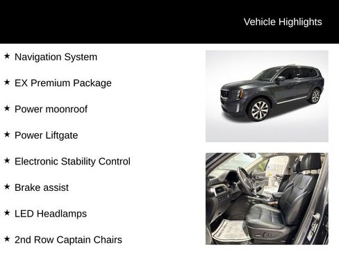 Used 2022 Kia Telluride EX w/ EX Premium Package image 2