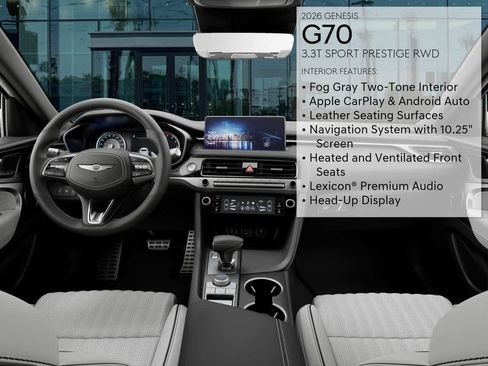 New 2026 Genesis G70 3.3T Sport Prestige RWD image 17