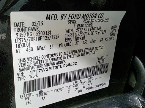 Used 2015 Ford F250 Lariat w/ Lariat Interior Package image 43