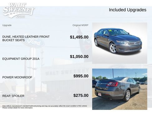 Used 2016 Ford Taurus SEL w/ Equipment Group 201A AWD/4WD image 11