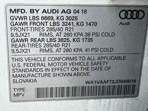 Used 2018 Audi Q7 3.0T Prestige w/ Prestige Package image 33