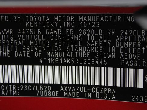 Used 2024 Toyota Camry XSE FWD image 41