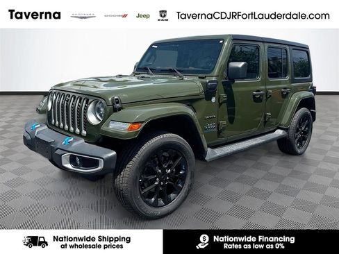 Certified 2023 Jeep Wrangler Unlimited Sahara w/ Cold Weather Group AWD/4WD image 1