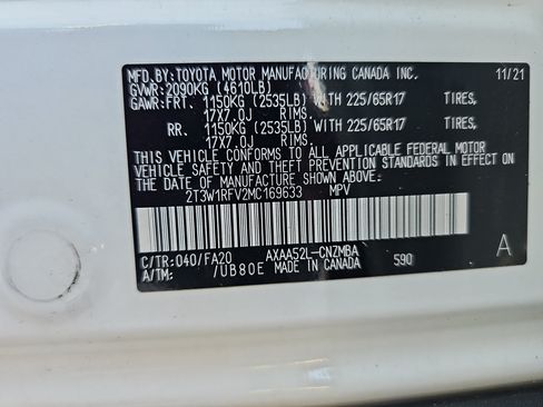 Used 2021 Toyota RAV4 XLE w/ Convenience Package FWD image 35