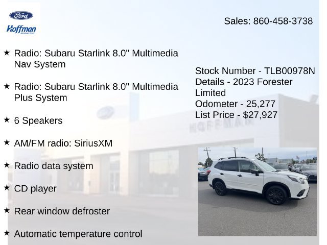 Used 2023 Subaru Forester Limited AWD/4WD image 10