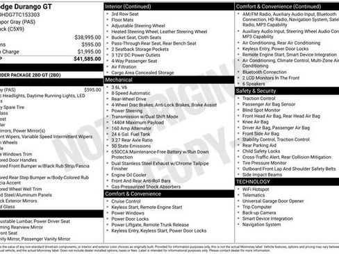 New 2026 Dodge Durango GT image 28