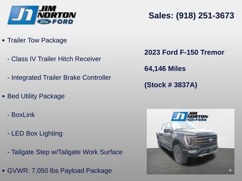 Used 2023 Ford F150 Tremor w/ Equipment Group 402A High AWD/4WD image 16
