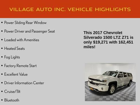 Used 2017 Chevrolet Silverado 1500 LTZ Z71 w/ LTZ Plus Package AWD/4WD image 14