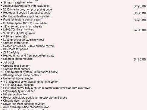 Used 2015 GMC Sierra 2500 SLT w/ Suspension Package, Off-Road image 7