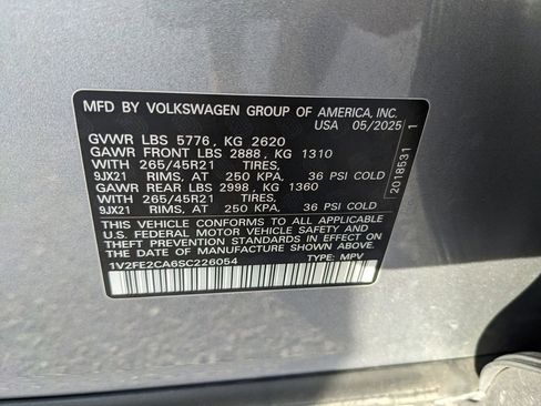 Used 2025 Volkswagen Atlas Cross Sport SEL Premium R-Line AWD/4WD image 36