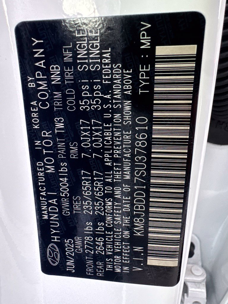 Certified 2025 Hyundai Tucson Blue AWD/4WD image 11