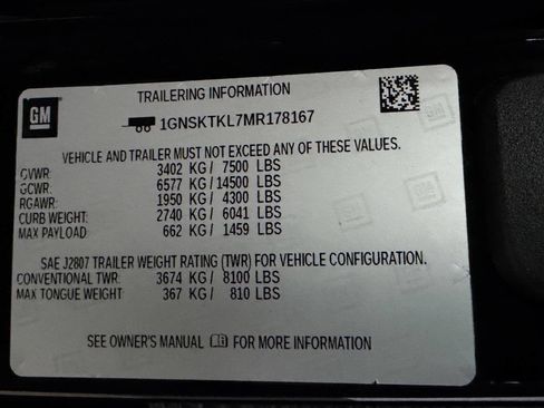 Used 2021 Chevrolet Tahoe High Country w/ Premium Package AWD/4WD image 10