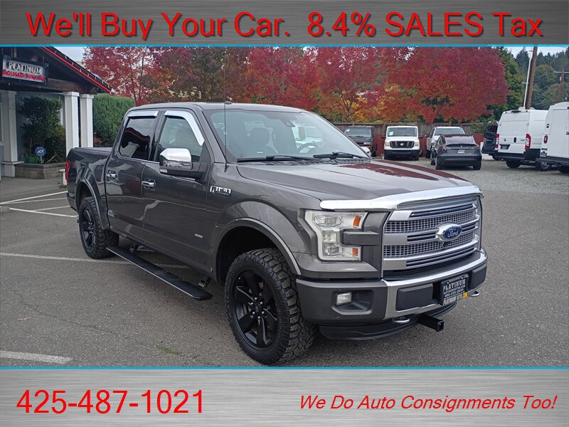Used 2015 Ford F150 Platinum w/ Equipment Group 701A Luxury AWD/4WD image 3