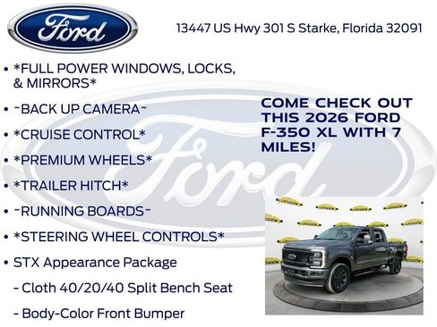 New 2026 Ford F350 XL w/ STX Appearance Package image 10