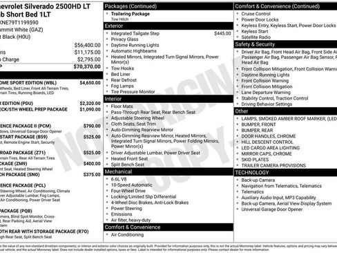 New 2026 Chevrolet Silverado 2500 LT w/ Z71 Chrome Sport Edition AWD/4WD image 11