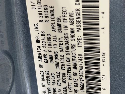 Used 2012 Honda Accord LX image 35