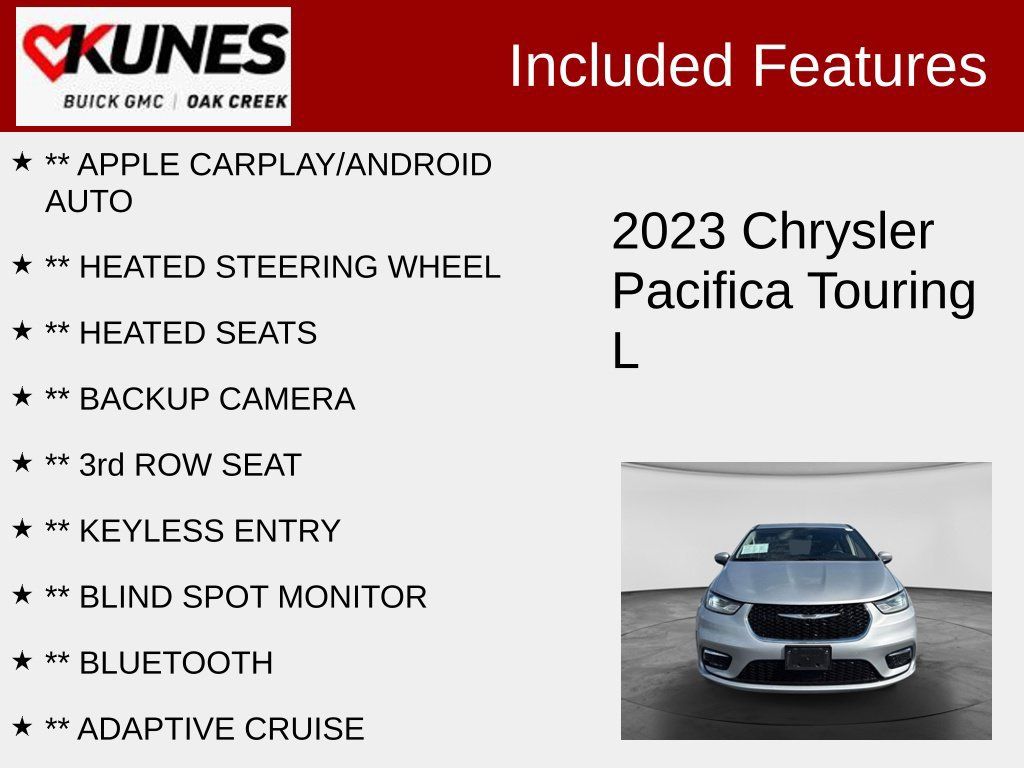Used 2023 Chrysler Pacifica Touring-L FWD image 2