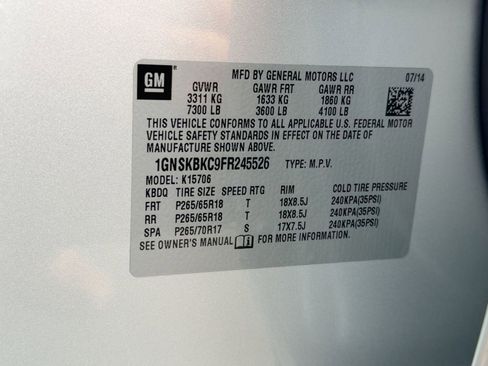 Used 2015 Chevrolet Tahoe LT image 18