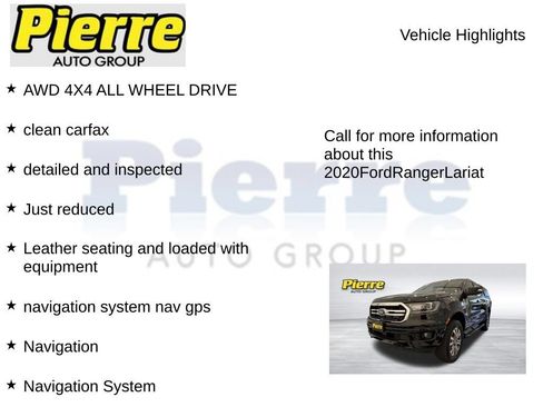 Used 2020 Ford Ranger Lariat w/ Technology Package AWD/4WD image 7