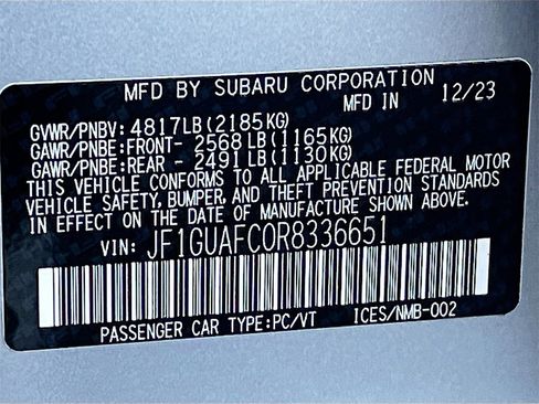 Used 2024 Subaru Impreza 2.0i Sport image 31