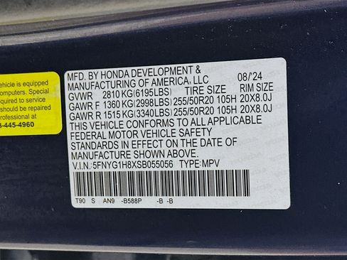 Certified 2025 Honda Pilot Elite image 34