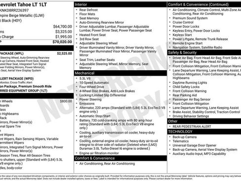 Used 2024 Chevrolet Tahoe LT w/ Luxury Package AWD/4WD image 14
