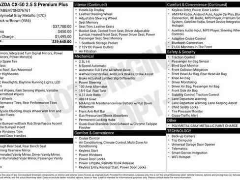 Used 2025 MAZDA CX-50 AWD 2.5 S w/ Premium Plus Pkg image 10