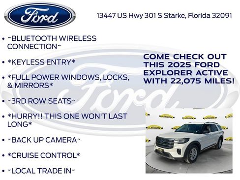 Used 2025 Ford Explorer Active w/ Active Comfort Package RWD image 12