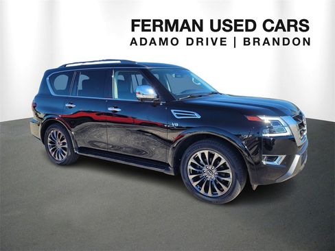 Used 2021 Nissan Armada Platinum w/ Captain's Chairs Package image 1