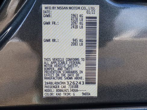 Used 2022 Nissan Altima 2.5 SV FWD image 32