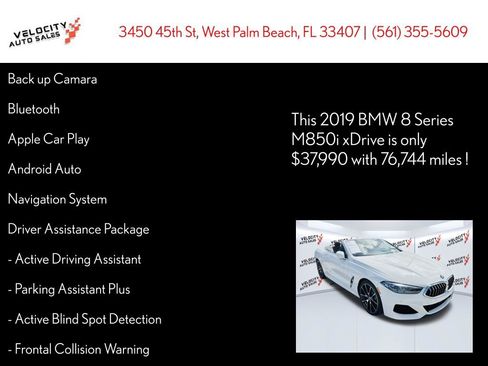 Used 2019 BMW M850i xDrive Convertible image 42