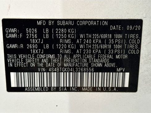 Used 2020 Subaru Outback Onyx Edition XT image 34