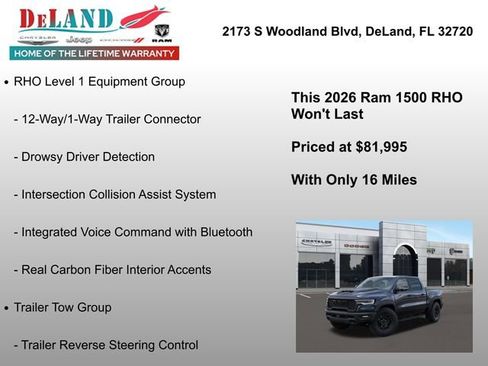 New 2026 RAM 1500 RHO w/ RHO Level 1 Equipment Group image 32