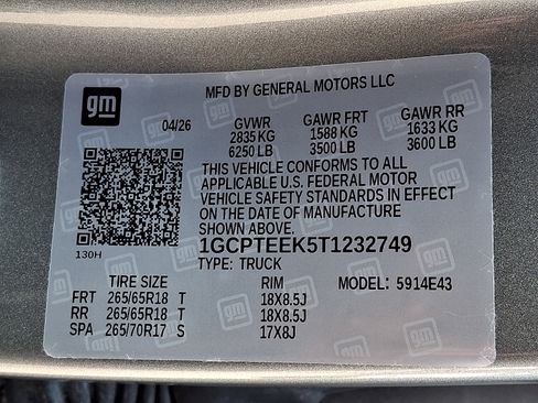 Used 2026 Chevrolet Colorado Trail Boss AWD/4WD image 27