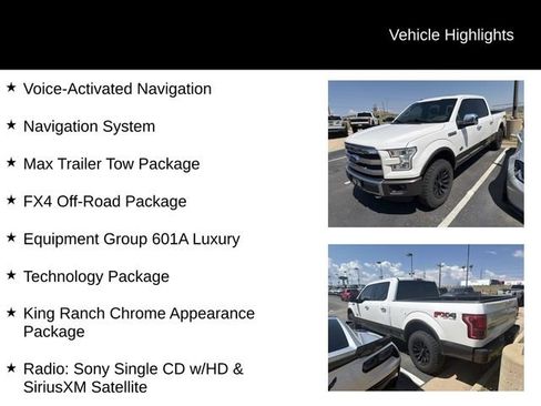 Used 2016 Ford F150 King Ranch w/ Equipment Group 601A Luxury AWD/4WD image 8