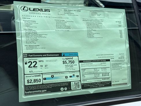 New 2026 Lexus IS 350 F Sport RWD image 28
