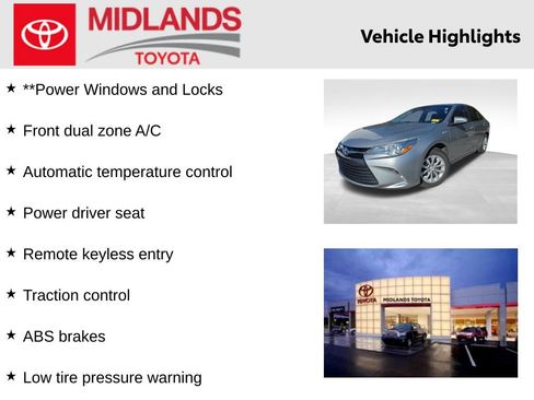 Used 2016 Toyota Camry LE image 2