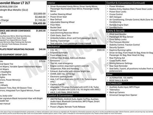 Certified 2020 Chevrolet Blazer LT FWD image 34