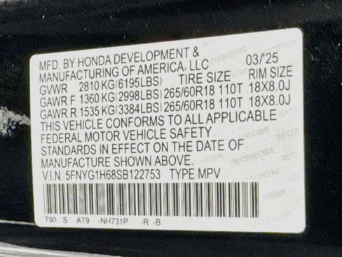 Certified 2025 Honda Pilot TrailSport image 32