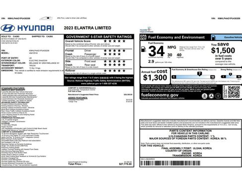 Used 2023 Hyundai Elantra Limited FWD image 2