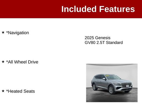 Used 2025 Genesis GV80 2.5T Standard AWD/4WD image 3