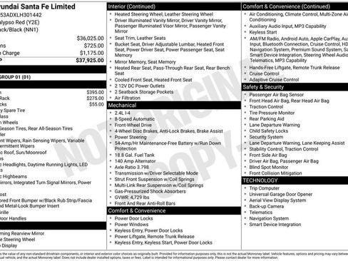 Used 2020 Hyundai Santa Fe Limited FWD image 6