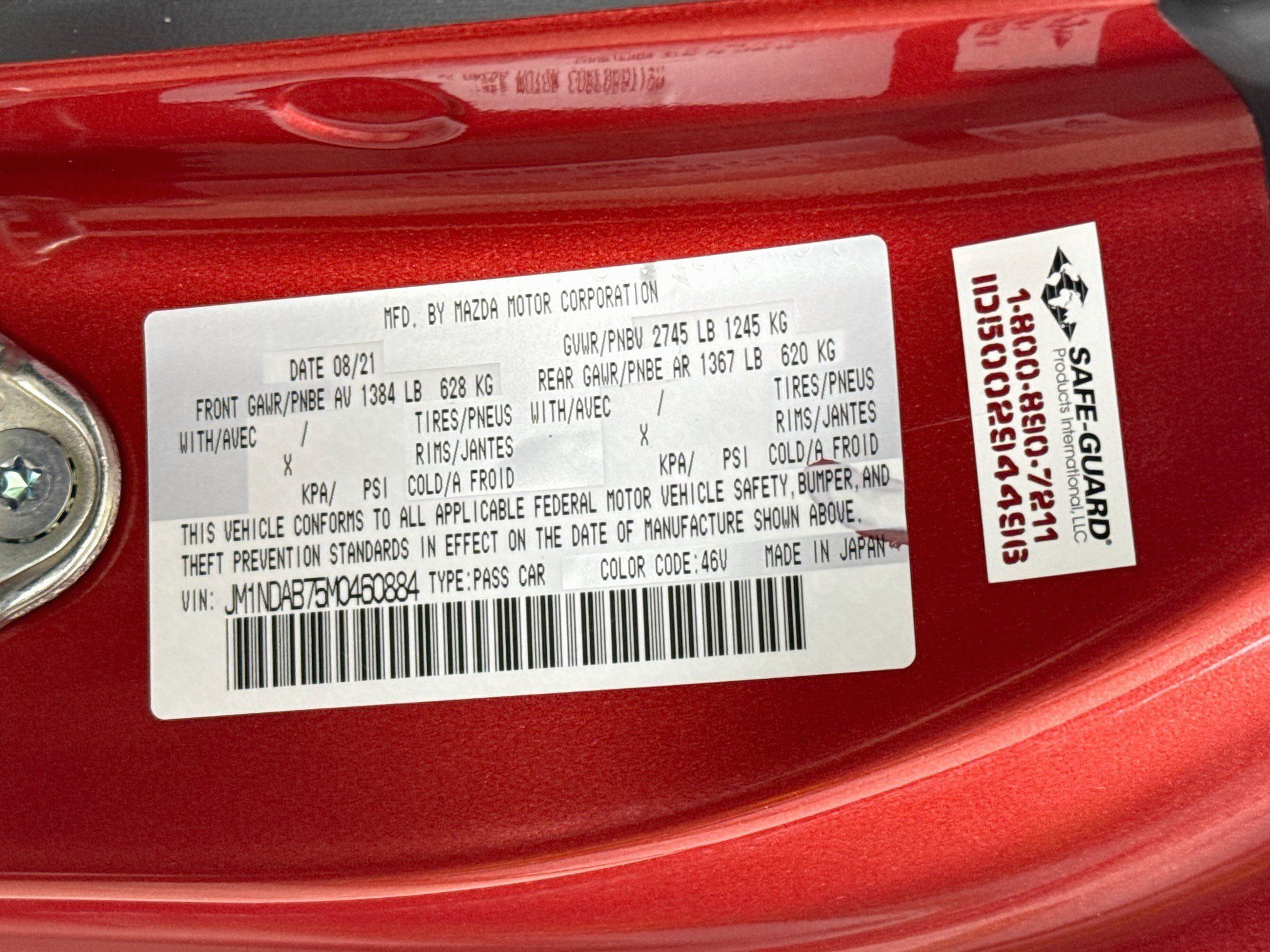 Used 2021 MAZDA MX-5 Miata Sport RWD image 27